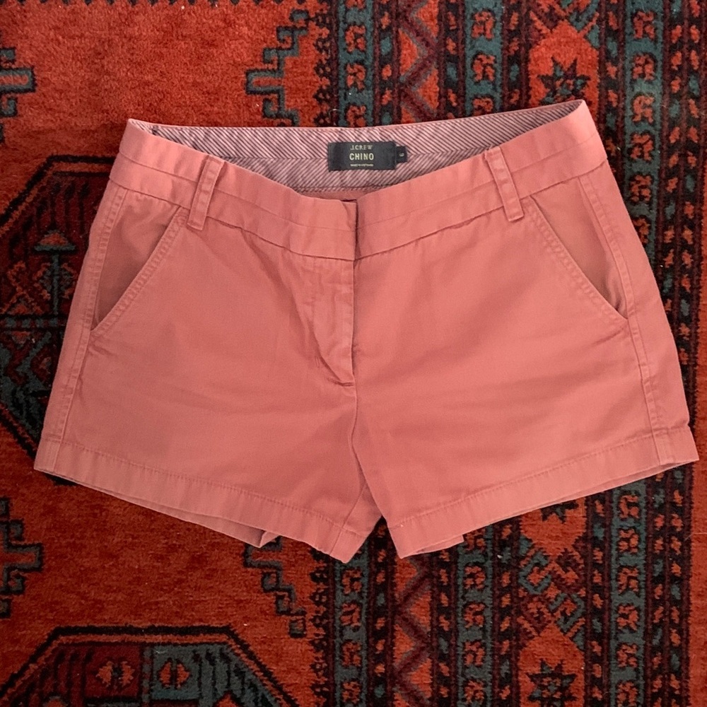 J Crew Salmon Chino Shorts Size 6